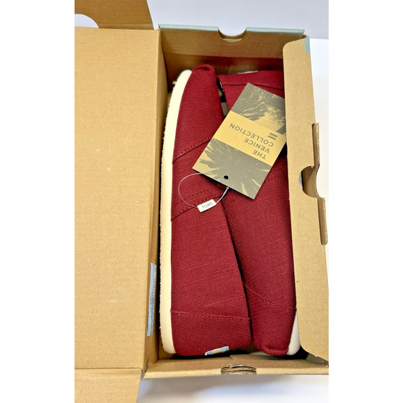 TOMS Classic Black Cherry Heritage Canvas Women's Size 9 New With Box - Picture 7 of 11